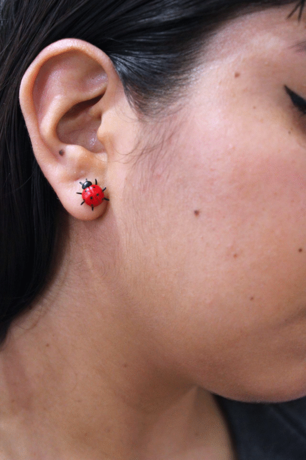 Aretes mariquita