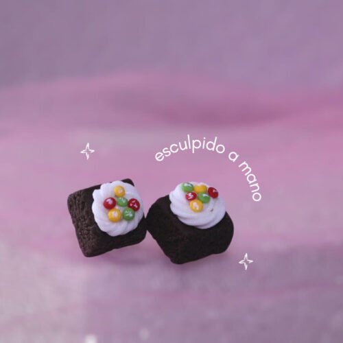 Aretes Brownie M&M